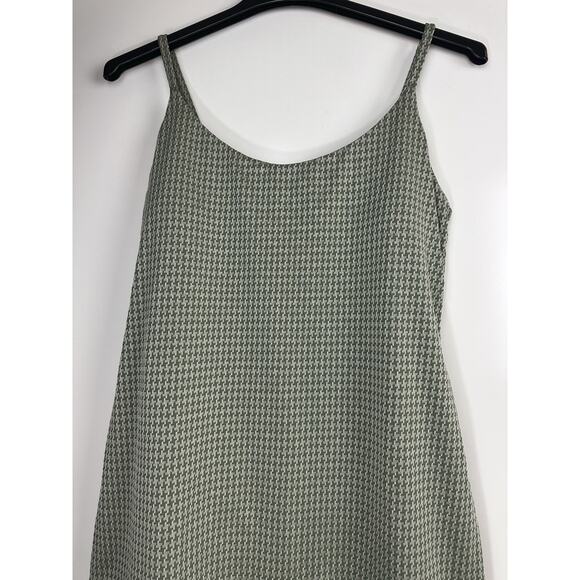 Andie The Amalfi One-Piece Swim Dress Seagrass Green Anthro Houndstooth Size XL - Picture 3 of 12